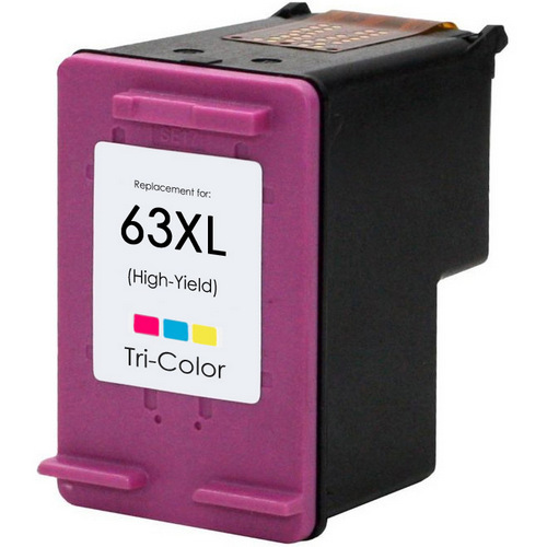 HP 63XL F6U63AN Tri-Color Ink Cartridge High Yield 480 Pages